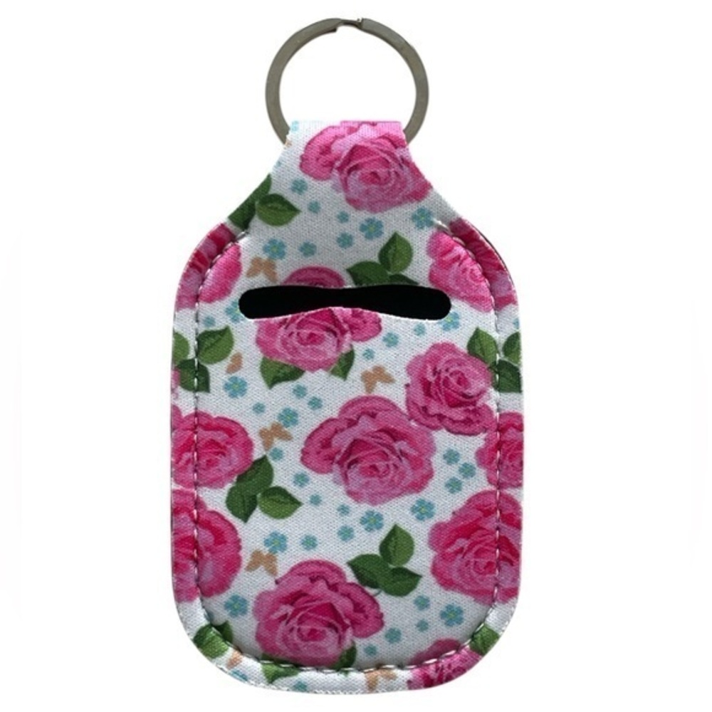 Floral Chapstick Keychain Holder